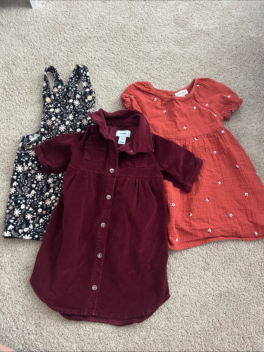 Three 3T toddler dresses